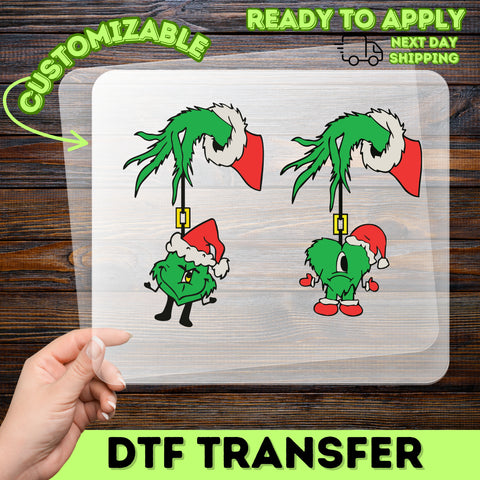 Funny DTF Transfer Christmas Group Apparel Santa & Christmas Characters Ready To Press Iron-On Holiday Humor T-Shirt for Parties