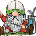 Funny Golf Shirt, Golfing Gnomes Graphic Tees, Golf Gifts for Dad, Cute Sport Clothing, Cool Golfer Outfits, Gift for Him, Shirts for Men