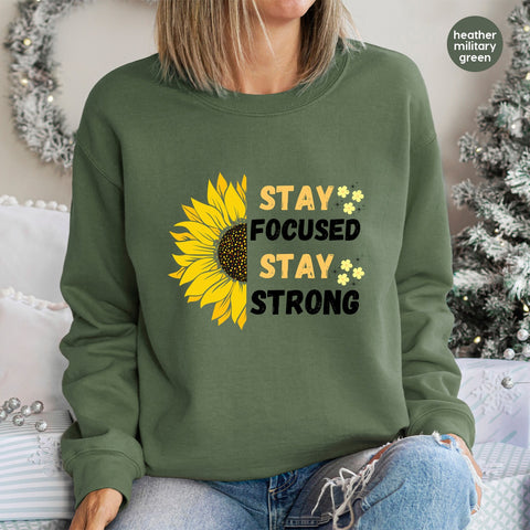 Cute Sunflower Theme DTF Transfer Iron On Ready To Press for Friendship T-shirt or Garden Party Apparel