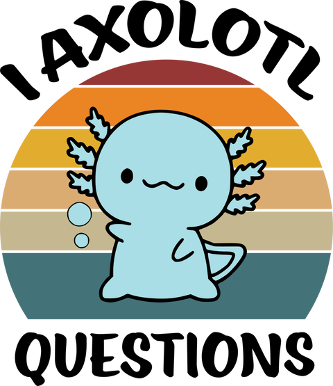 Retro Axolotl T-Shirt, Vintage Axolotl Crewneck Sweatshirt, Baby Axolotl Graphic Tees, Animal Crewneck Sweatshirt, Cute Gifts for Kids