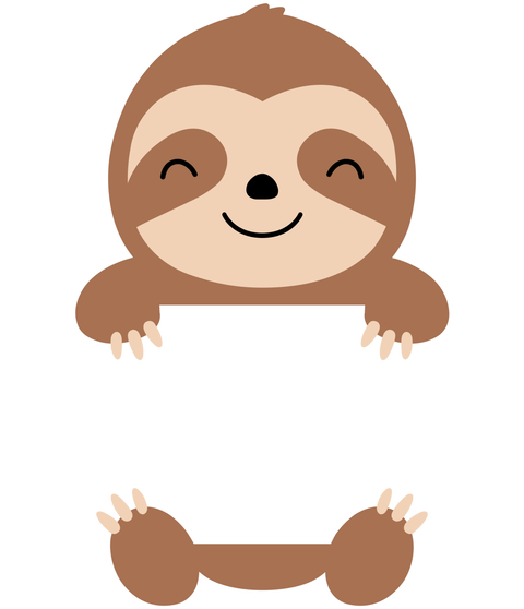Personalized Sloth T-Shirt, Pocket Sloth Tee, Sloth Gifts, Animal Shirt, Custom Sloth Shirt, Cute Sloth Shirt, Shirt for Women, Gift for Her