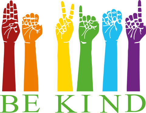 Be Kind Shirt, Pride Awareness Outfit, LGBTQ Graphic Tees, ASL Be Kind T-Shirt, Kindness Gifts, Sign Language Shirts, Gay Pride Shirt