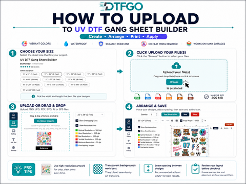 UV DTF Gang Sheet Builder