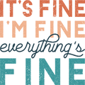 Funny Introvert Shirt, Cute Sarcastic T-Shirt, Its Fine T Shirt, Im Fine Shirts, Everything Fine Tee, Funny T-Shirt, Gift For Her