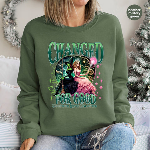 Steampunk Witch Transformation DTF Transfer for Shirts & Hoodies - Gothic Fantasy, Halloween Apparel Iron-On