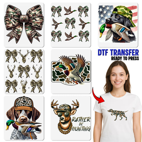 Ready to Press Funny Thanksgiving DTF Transfer for Family Apparel - Cute Turkey Iron-On for T-Shirts or Hoodies