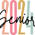 Senior 2024 Shirt, Graduation Gifts, Class of 2024 T-Shirt, Gift for Her, Retro Senior Outfit, College Grad Party Gift, High School Clothing
