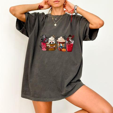 Funny Halloween Horror Movie DTF Transfer for Shirts & Sweaters - Ready to Press Iron-On Spooky Character Design