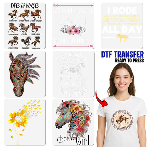 Humorous Western Cowboy DTF Transfer Ready to Press Sweatshirt Shirt for Horse Enthusiasts Rodeo Western Culture
