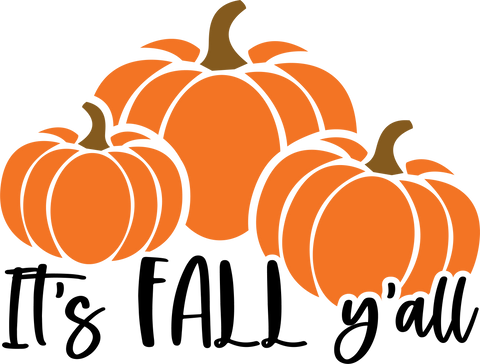 Pumpkin Graphic Tees, Fall Crewneck Sweatshirt, Gift for Her, Its Fall Yall, Thanksgiving Vneck T-Shirt, Womens Clothing, Cute Autumn Shirt	