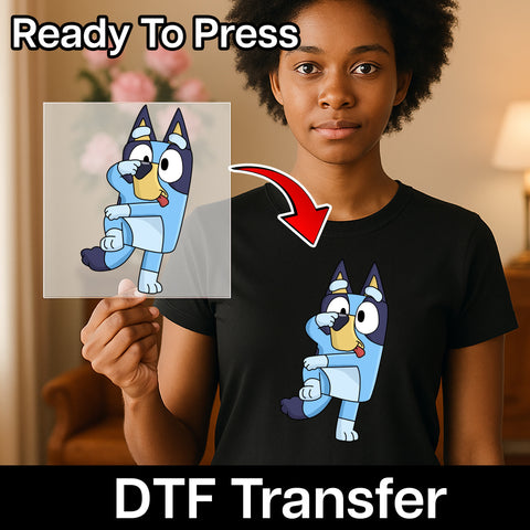 Cute Family Celebration DTF Transfer with Playful Cartoon Themes for T-Shirt or Hoodie Iron-On