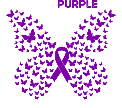 Prematurity Awareness Shirts, Family Support Gifts, Purple Ribbon Tshirt, Butterfly Graphic Tees, Gift for Mom, Premature Warrior T-Shirt
