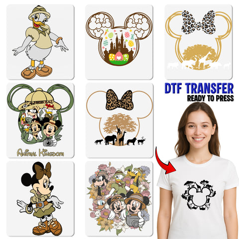 Adventure Explorer Cute Cartoon DTF Transfer Ready To Press T-shirt Travel Enthusiast Apparel Fun Gift