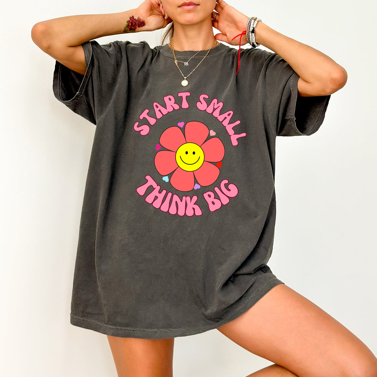 Inspirational Retro Flower DTF Transfer Group & Classroom Positive Vibes T-shirt Sweater Decor