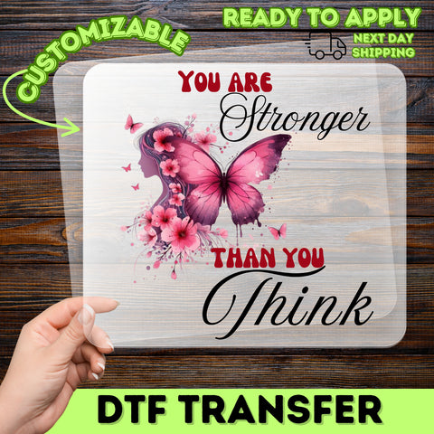 Empowering Boho Butterfly & Floral DTF Transfer for Women's Group Shirts & Bridal Parties