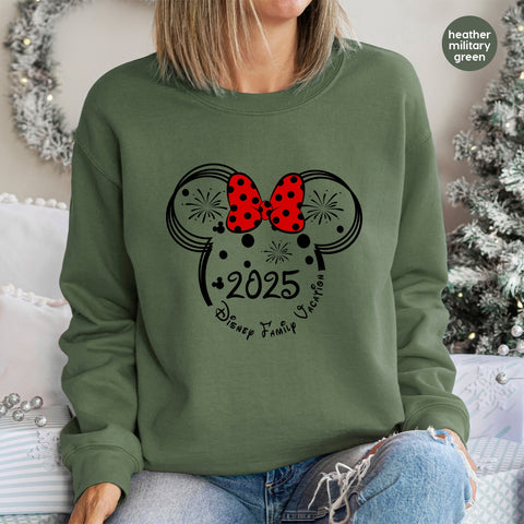 Cute Polka Dot Bow DTF Transfer for Theme Park T-Shirts & Family Fun Apparel