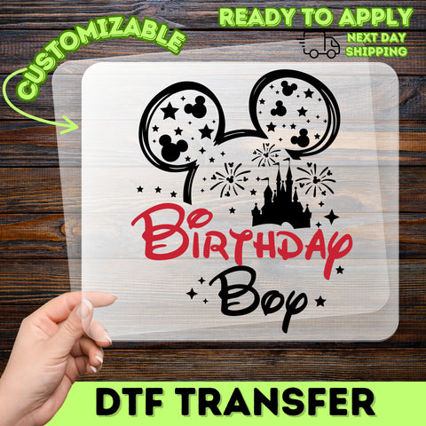 Playful Birthday Celebration DTF Transfer - Funny & Bold Iron-On for Group Party T-Shirts or Hoodies
