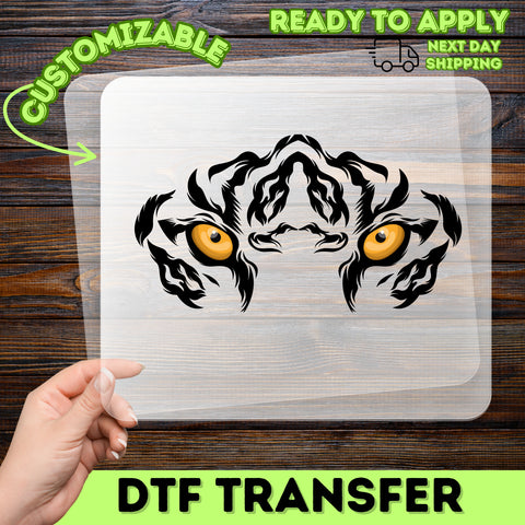 Cute Halloween Cat Face DTF Transfer for Cat Lovers & Spooky Apparel Iron-On Ready To Press Shirt Gift