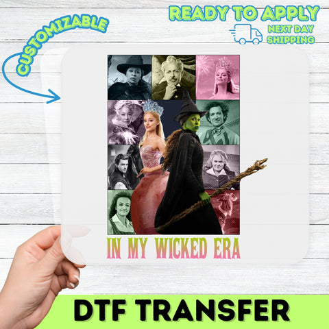 Wicked Inspired Halloween DTF Transfer Ready To Press Iron-On for Musical Theater Fans Apparel & Group Costume Shirts