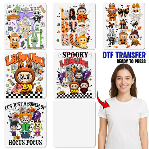 Cute Halloween Group Costume DTF Transfer for Spooky Halloween Parties & Fun Apparel