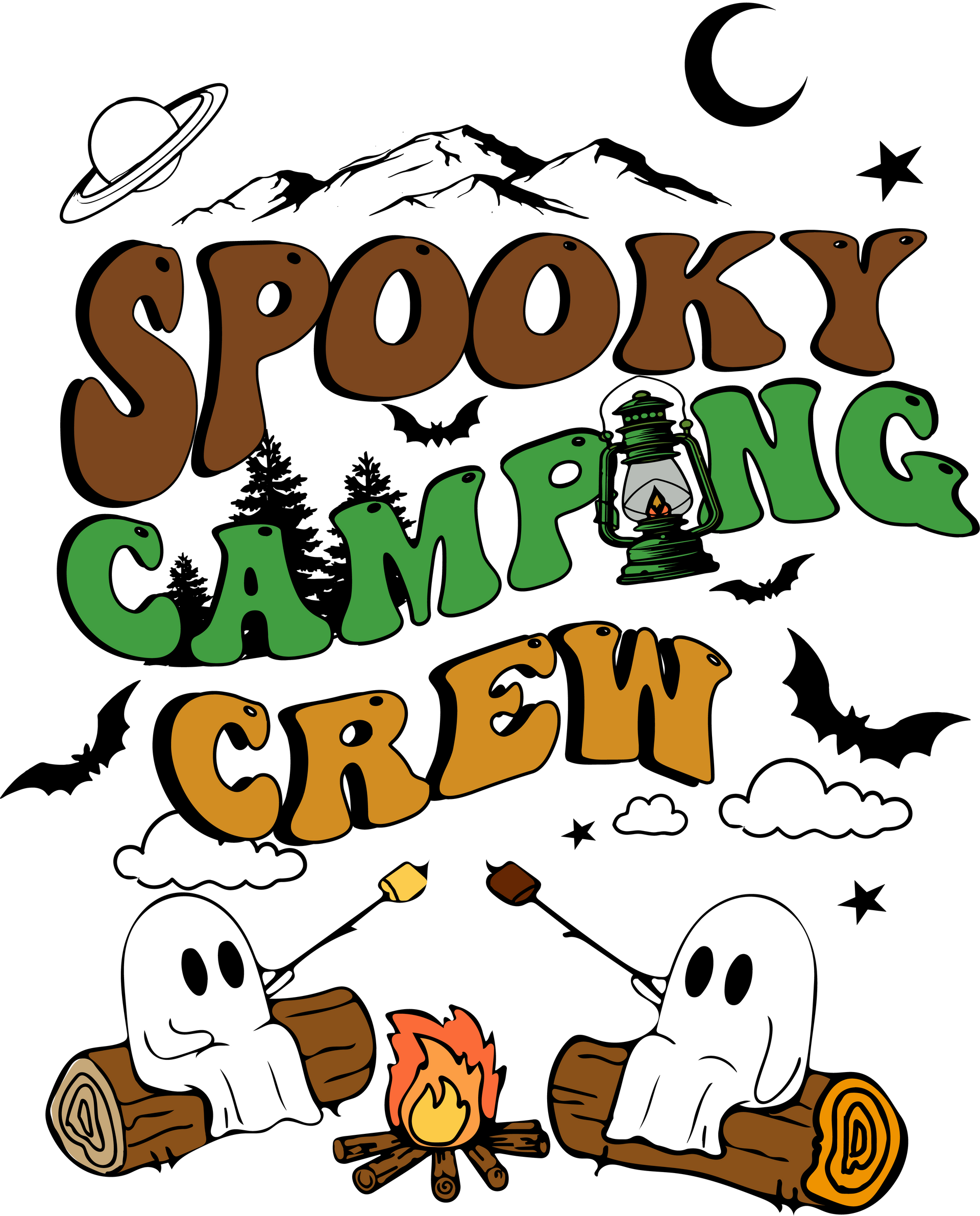Halloween Camping Shirt, Ghost Tshirt, Spooky Season Shirt, Camper Ghost T-shirt, Camp Life Shirt, Halloween Camp Tees, Camper Shirt