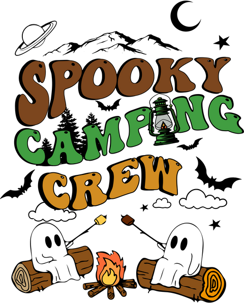 Halloween Camping Shirt, Ghost Tshirt, Spooky Season Shirt, Camper Ghost T-shirt, Camp Life Shirt, Halloween Camp Tees, Camper Shirt