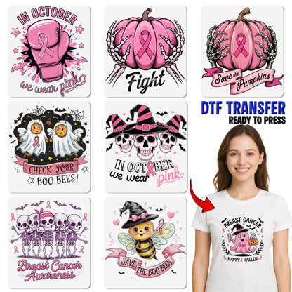 Trendy Sassy Halloween Pumpkin DTF Transfer for Women | Ready To Press Funny Leopard Print Iron-On for T-Shirt & Apparel