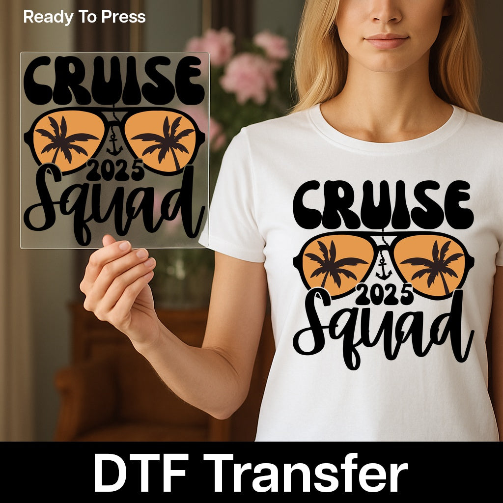 Tropical Vacation Vibes Sunsets Ready To Press DTF Transfer for Summer Party Beach T-shirts & Group Apparel