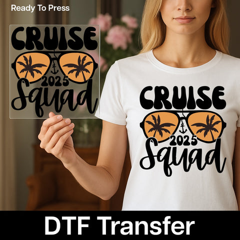 Tropical Vacation Vibes Sunsets Ready To Press DTF Transfer for Summer Party Beach T-shirts & Group Apparel