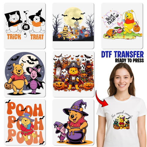 Cute Halloween Bee DTF Transfer for Fun Family Shirts & Group Costumes - Ready To Press Trick or Treat Design