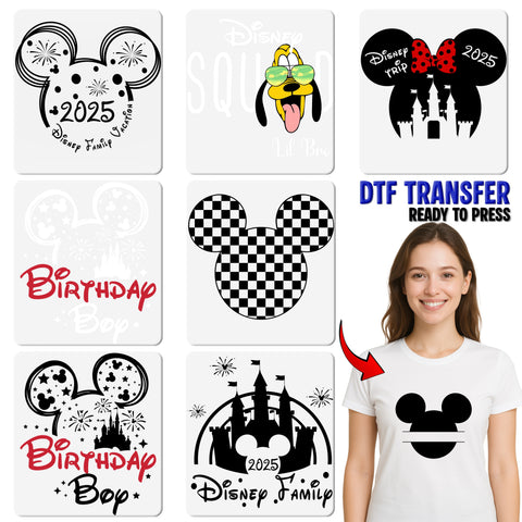 Funny Birthday Party DTF Transfer Straight Outta Birthday Iron-On for Pop Culture Tee Apparel