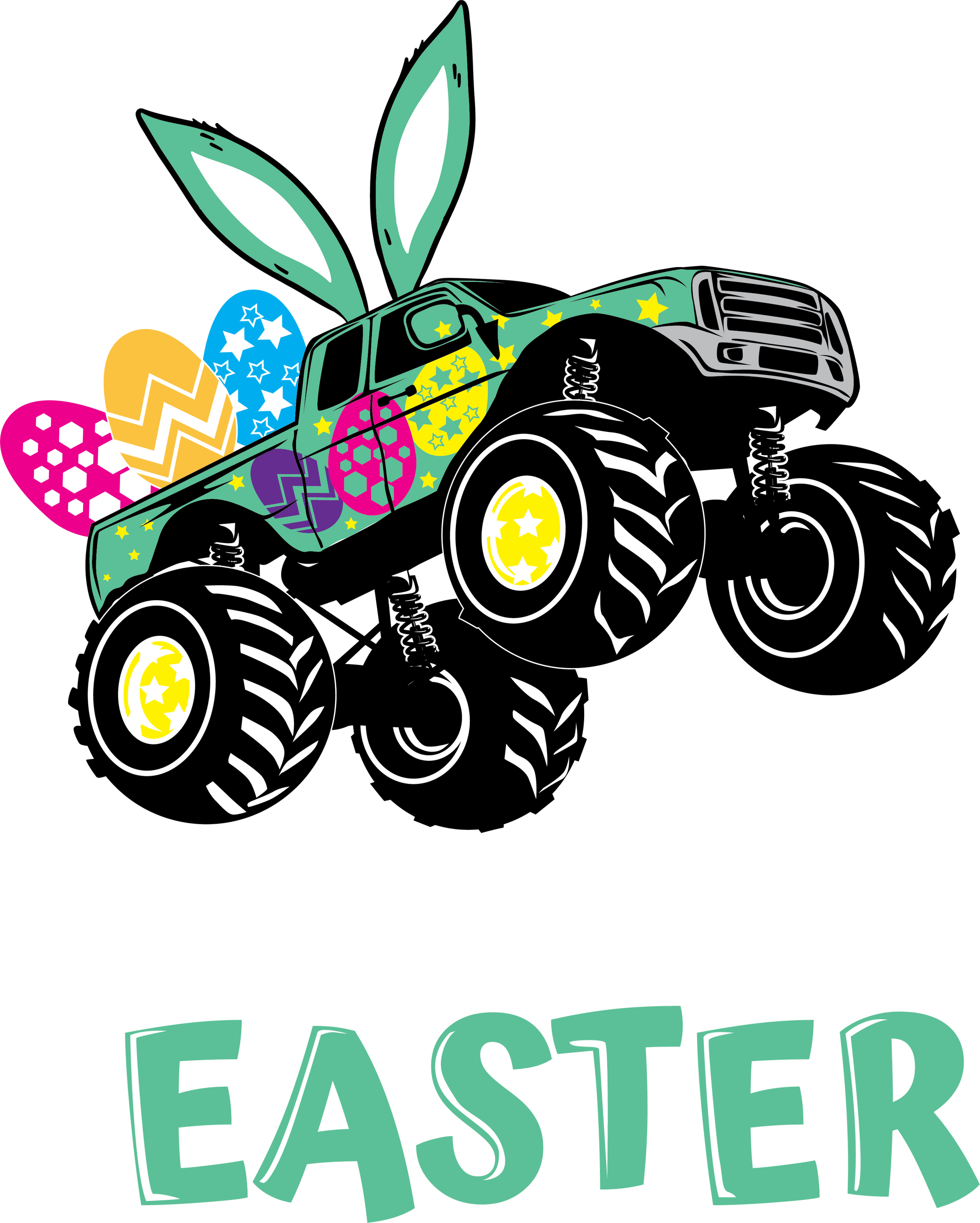 Happy Easter Shirt For Toddler , Easter Bunny T-Shirt, Gift For Kids, Truck Shirt, Toddler Boy Shirt, Big Brother Shirt, Kids Easter Tee