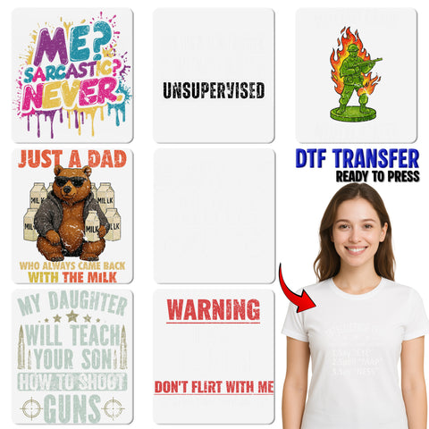 Funny Halloween DTF Transfer: Don't Scare Me Fart Easily Grunge Text Tee for Parties & Casual Laughs