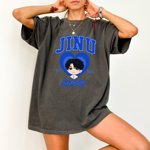 Cute Chibi Style SajaBoys DTF Transfer Ready To Press Iron-On T-Shirt Apparel K-Pop Fan Gift