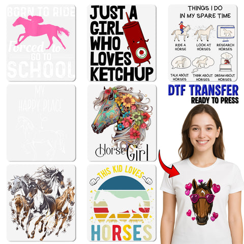 Funny Horseback Riding DTF Transfer, I'd Rather Be Riding Iron-On, Ready To Press for Equestrian Apparel, Perfect for Horse Lovers
