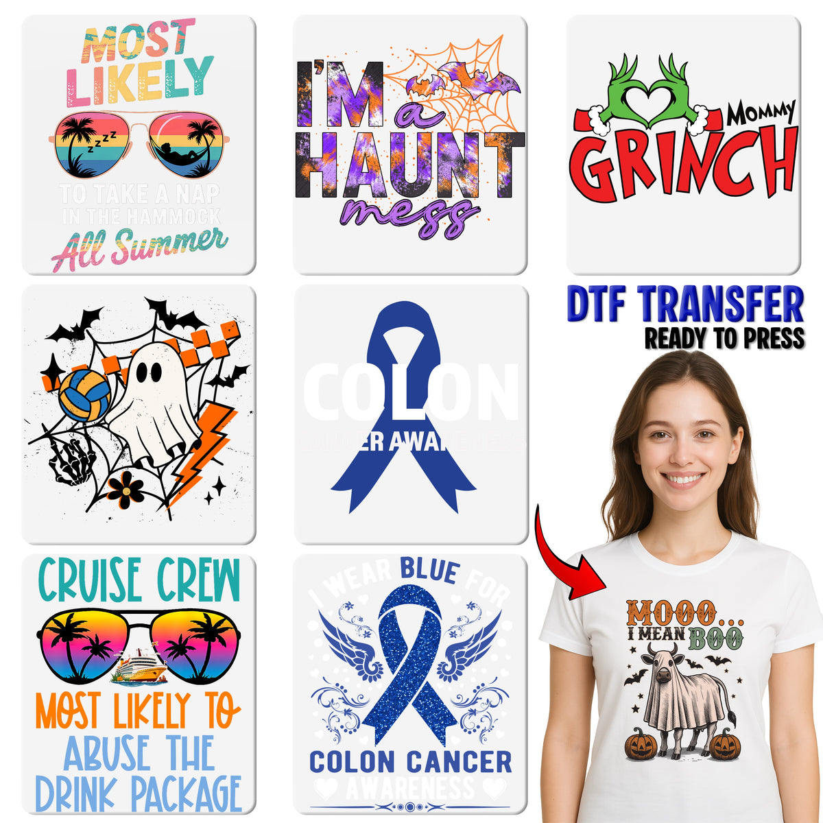 Funny Cruise Crew DTF Transfer - Iron-On Retro Tie-Dye Shirt Decal for Family and Friends - Ready To Press Vacation Apparel
