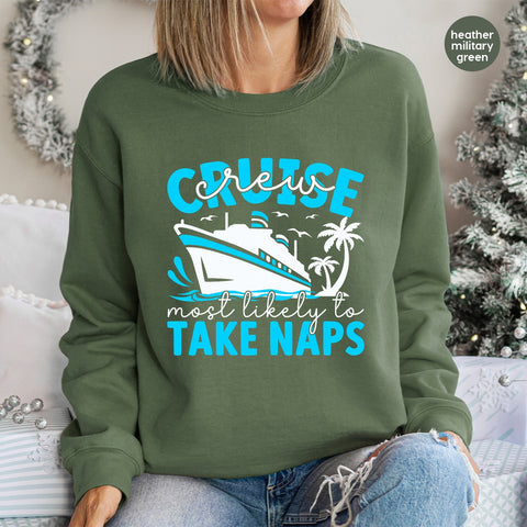 Funny Cruise Ship DTF Transfer, Ready to Press Iron-On Ocean Travel Humor for T-Shirt or Sweatshirt, Vacation Group Apparel, Holiday