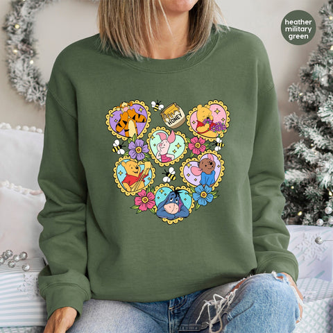 Cute Nostalgic Cartoon DTF Transfer Gift for Family Reunion, Playful Outdoor Adventure Apparel Ready to Press Iron-On