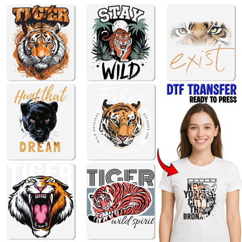 Ready to Press DTF Transfer Motivational Panther Wild Side Dream Shirt for Wildlife Lovers & Team Success Apparel
