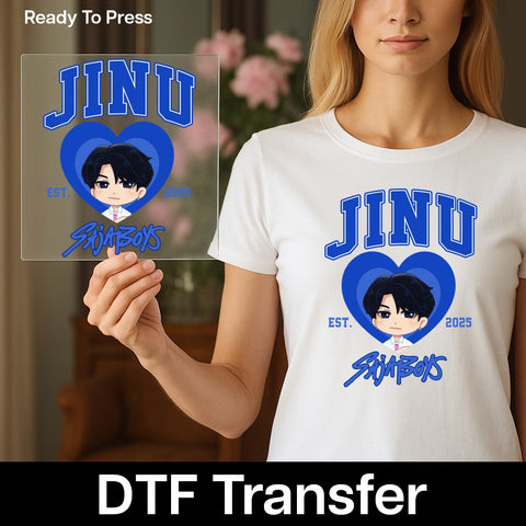Cute Chibi Style SajaBoys DTF Transfer Ready To Press Iron-On T-Shirt Apparel K-Pop Fan Gift