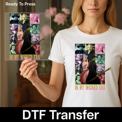 Wicked Inspired Halloween DTF Transfer Ready To Press Iron-On for Musical Theater Fans Apparel & Group Costume Shirts