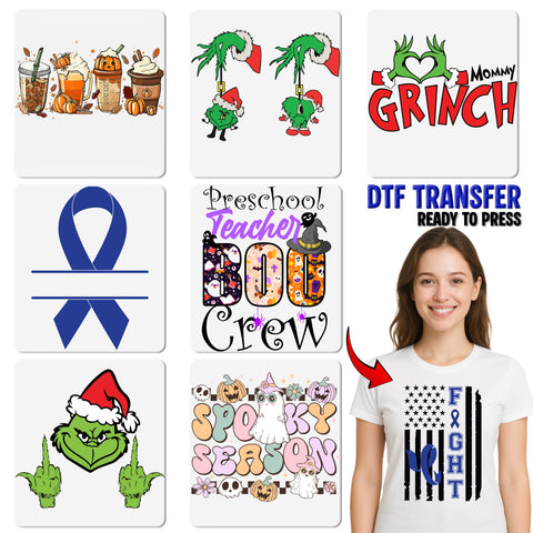 Sunflower & Blue Awareness Ribbon DTF Transfer for Apparel – Supportive Design for Cause Events & Awareness Apparel