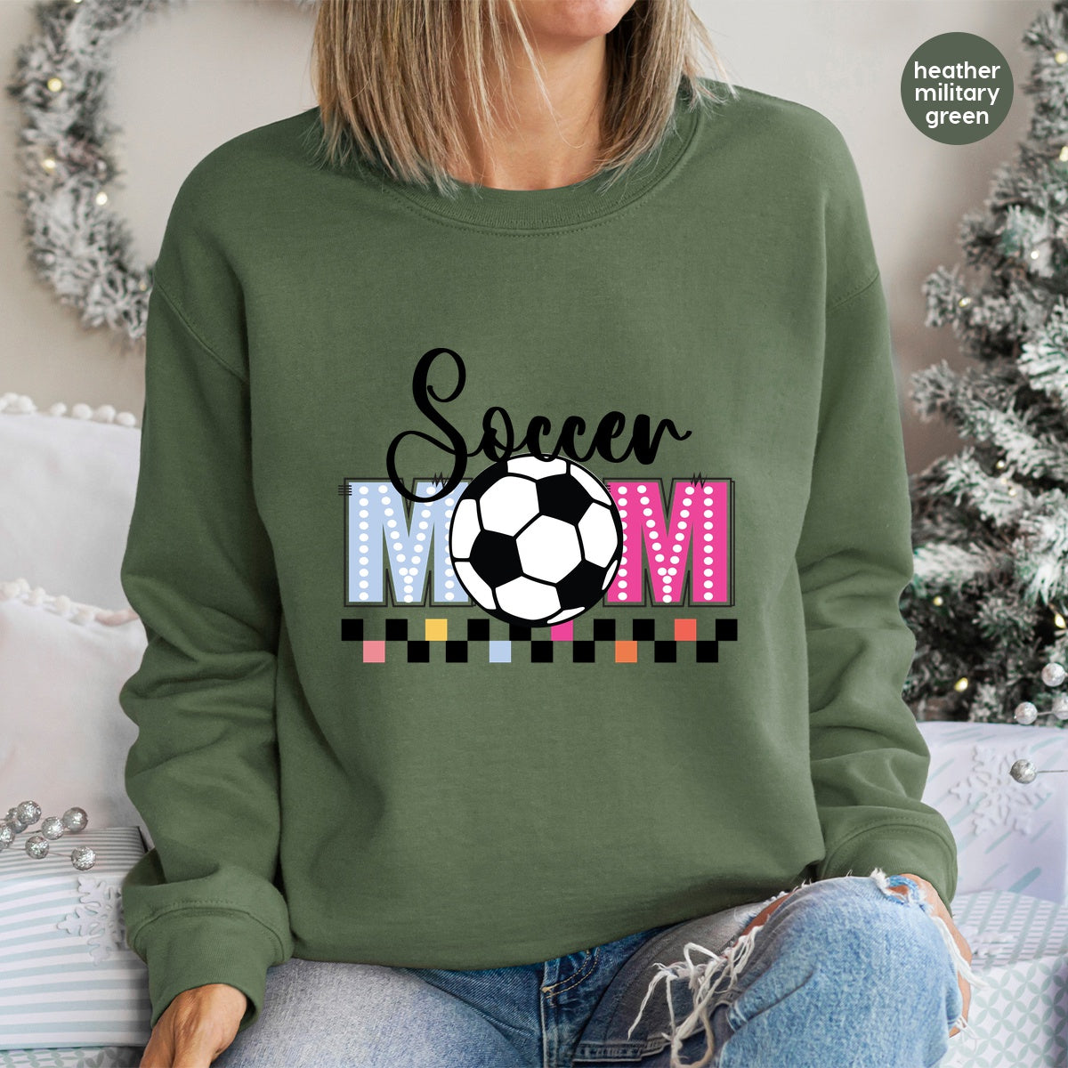Soccer Mom DTF Transfer Ready to Press Funny Athletic Apparel Gift for Sports Moms Custom Iron-On Design