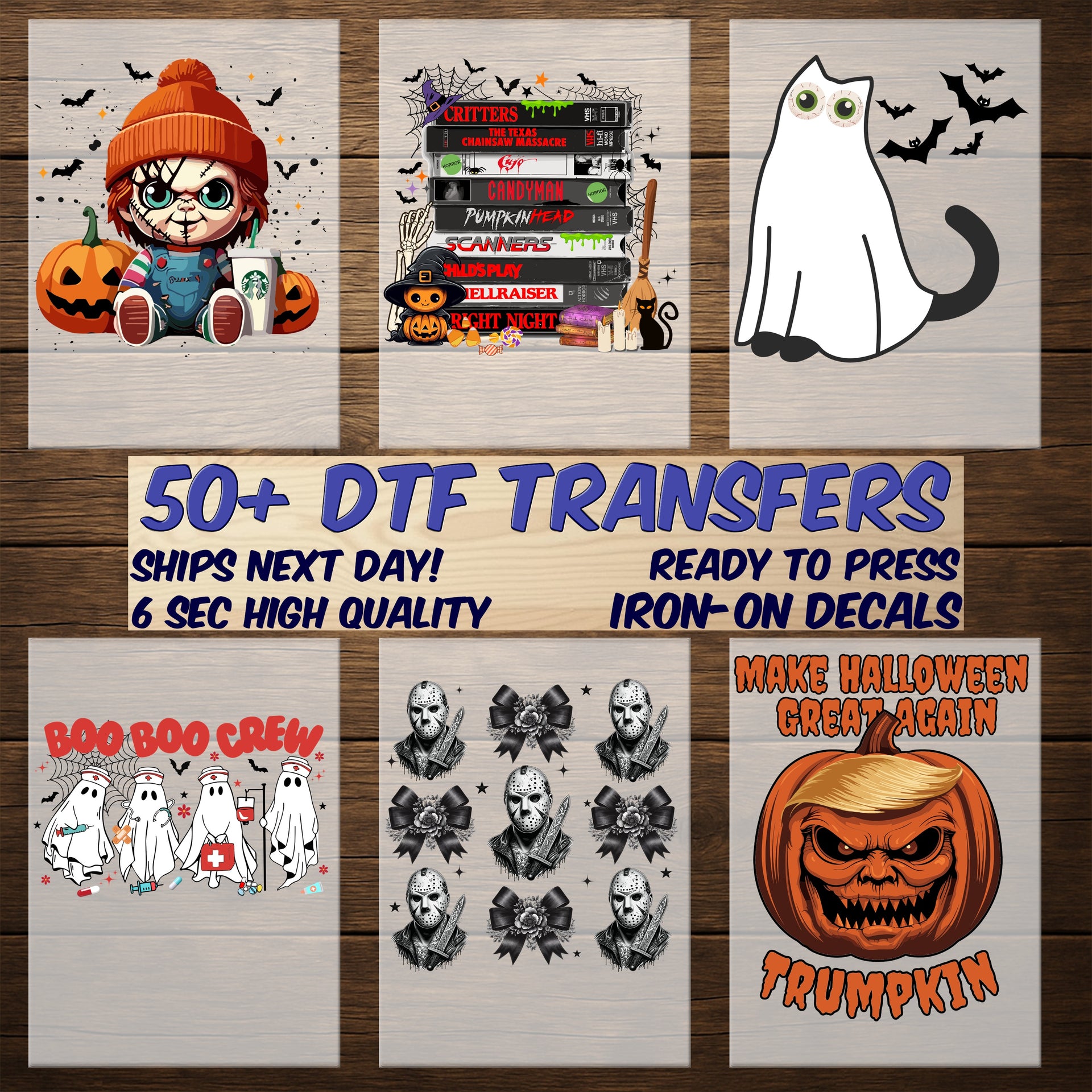 Vintage Horror Movie Spooky Halloween DTF Transfer for T-Shirt & Sweatshirt Elm Street Fans