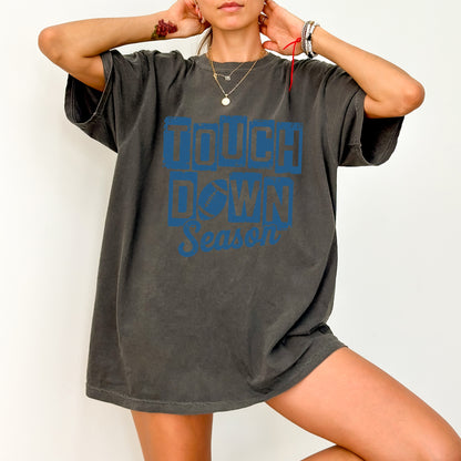 Vintage Football Season DTF Transfer for Game Day | Iron-On Retro Touchdown Shirt Design for Fans & Teams