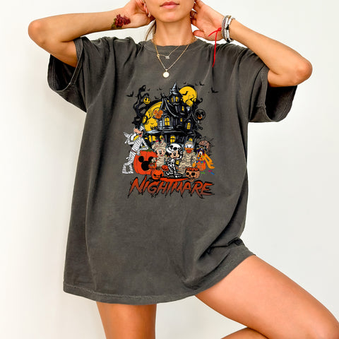 Cute Halloween Cartoon Character Ready To Press DTF Transfer Iron-On for Family T-Shirts & Group Costume Apparel