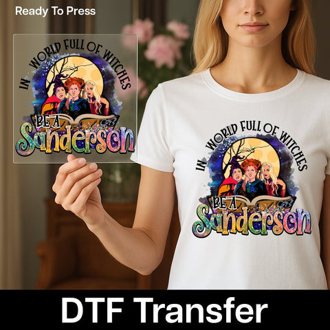 Funny Halloween Sanderson Sisters DTF Transfer Ready To Press for Halloween T-shirt, Nostalgic Witchy Apparel, Perfect for Women & Group Costumes