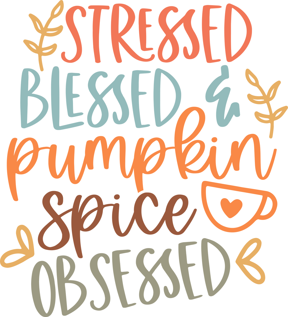 Autumn T-Shirt, Pumpkin Shirt, Fall Shirt, Coffee Graphic Tees, Fall Season Gifts, Shirts for Women, Stressed Blessed Pumpkin Spice Obsessed