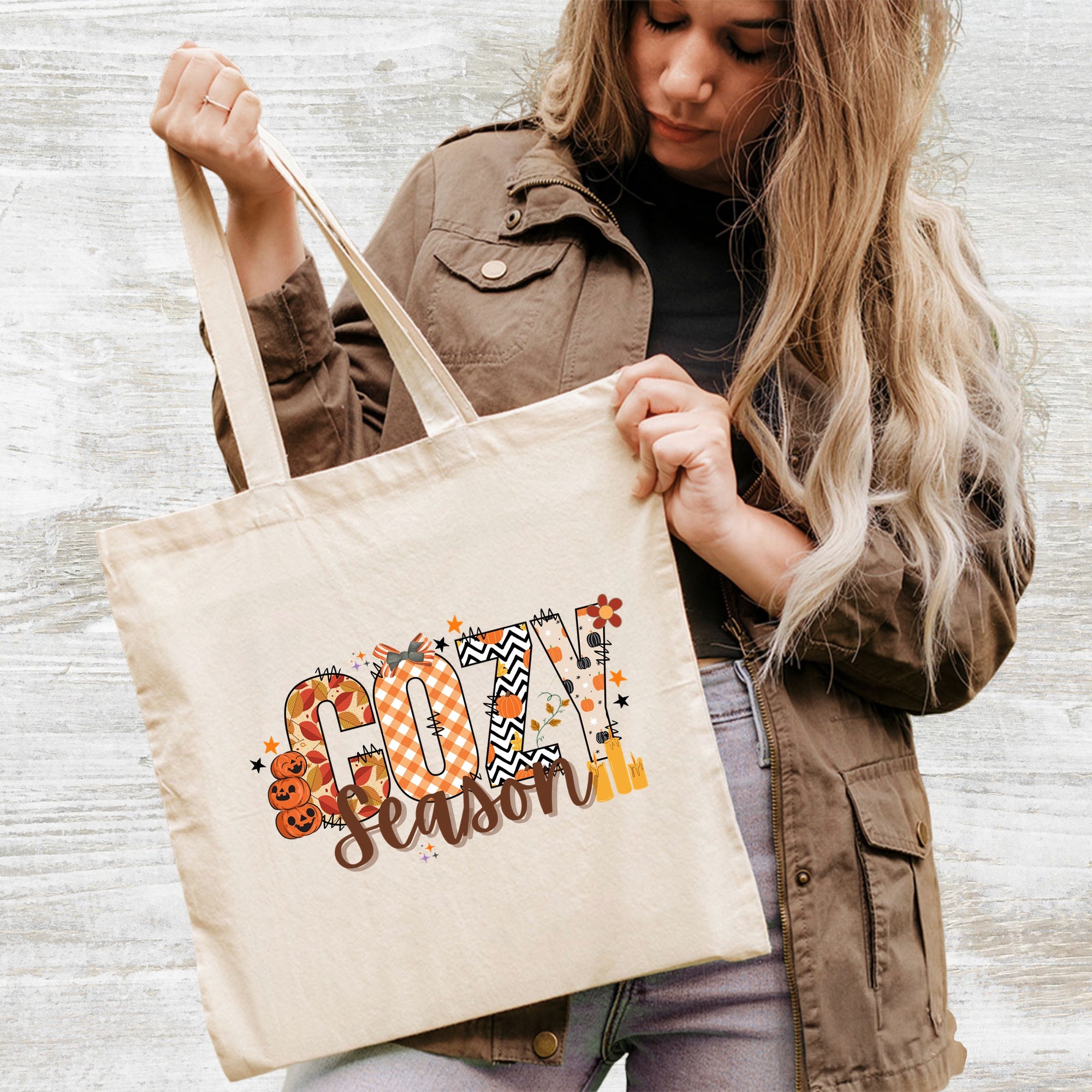 Cute Cozy Fall Halloween Pumpkin Spice DTF Transfer for Women T-Shirt & Sweatshirt | Ready to Press Iron-On Seasonal Apparel