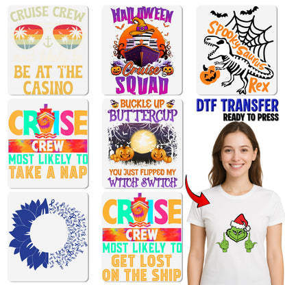 Cruise Party Humor Iron-On DTF Transfer for Vacation Shirts, Funny Nautical Beer Lover Apparel, DTF Transfer for Cruise Enthusiasts